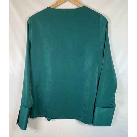 Lulus Green Double Breasted V Neck Office Career Blazer Blouse Women’s Medium - Picture 7 of 7